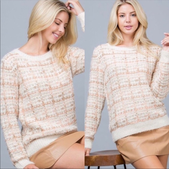 NEW! TWEED SWEATER - Picture 2 of 2